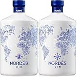 Nordés, Ginebra premium, 1 botella 70 cl (Paquete de 2)
