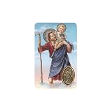 Estampa San Cristobal con Medalla, Religion/Religious Card