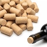 75 piezas de tapones de corcho de vino para manualidades, tapones de corcho para botellas, tapones de botella para manualidades, tapones de vino de madera rectos