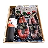 Cesta Gourmet Trajano - Vino Blanco Verdejo, Patés y Embutido