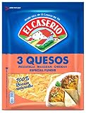 El Caserío Queso Rallado 3 Quesos, 120g