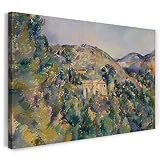 Printed Paintings Impresión sobre Lienzo (120x80cm): Paul Cezanne - Vista del Domaine Saint-Josep