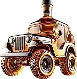HoldOneLight Decantador de Whisky en Forma de Coche Deportivo 3D, Botella de Licor de Vidrio 300 ml, Regalo Único para Hombres (Tucker)
