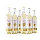 Diamante Vino Blanco Semidulce - D.O.Ca Rioja - Incluye 6 Botellas - Para Disfrutar con Amigos - Variedad Viura - Sabor Fresco y Afrutado - 750 ML x 6