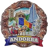 Andorra - Imán para nevera 3D, recuerdo de viaje, decoración de nevera, calcomanía magnética para manualidades