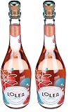 Lolea - Floral Spritz, Vino Espumoso Rosado que equilibra sabores cítricos con un toque floral - Botella 750 ml - Solo Azúcares Naturales - Óptimo para celebraciones y cócteles (Paquete de 2)
