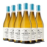 Alba Martin 2022 - Vino Blanco Albariño - Ideal Combinar con Arroces, Sushi, Pescados, Ensaladas,Risotto y Postres - Vino muy Frutal y Suave - Pack 6 Botellas 750ml