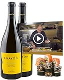 Pack - 2 botellas del Premium Anayón Chardonnay (750 ml x 2) + Enlace Vídeo Taller de Sushi de Andrés Médici