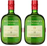 Buchanan's Deluxe - Whisky Escocés Mezclado Envejecido 12 años, 1 L (Paquete de 2)