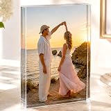 Transparent Gift Placa Bloque Portafoto Personalizada con foto. Decoración del hogar. Cuadro foto. Placas Bloques Portafotos. Regalos Personalizados Familia, Amigos, Pareja. Cumpleaños, Aniversarios